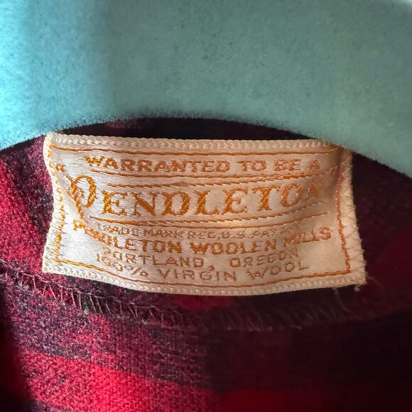 Vintage Pendleton 100% Wool Blazer SZ  Red Plaid Tartan Boxy Heritage Country - Picture 3 of 8